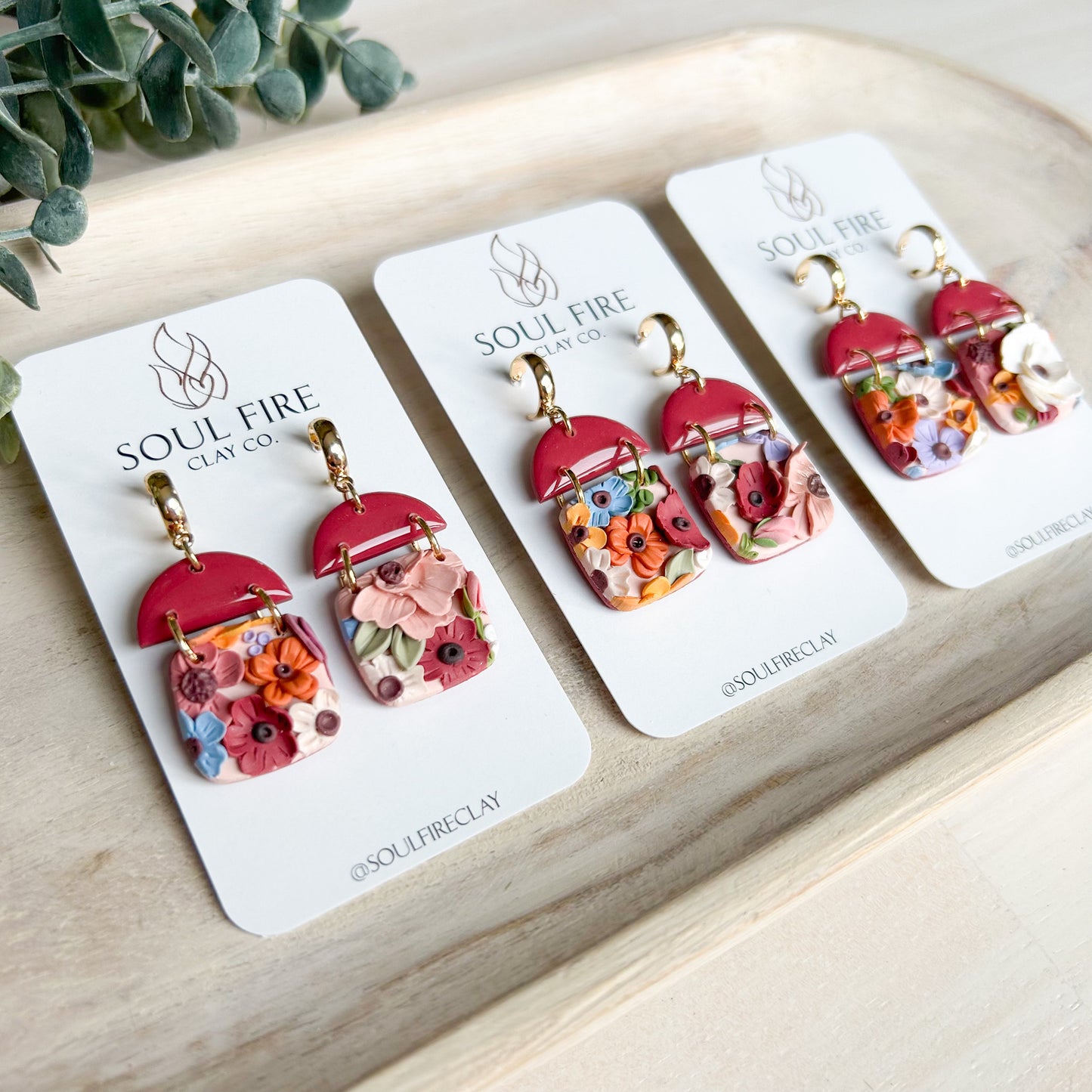 Taylor Swift Floral Garden - Square - Statement Earrings