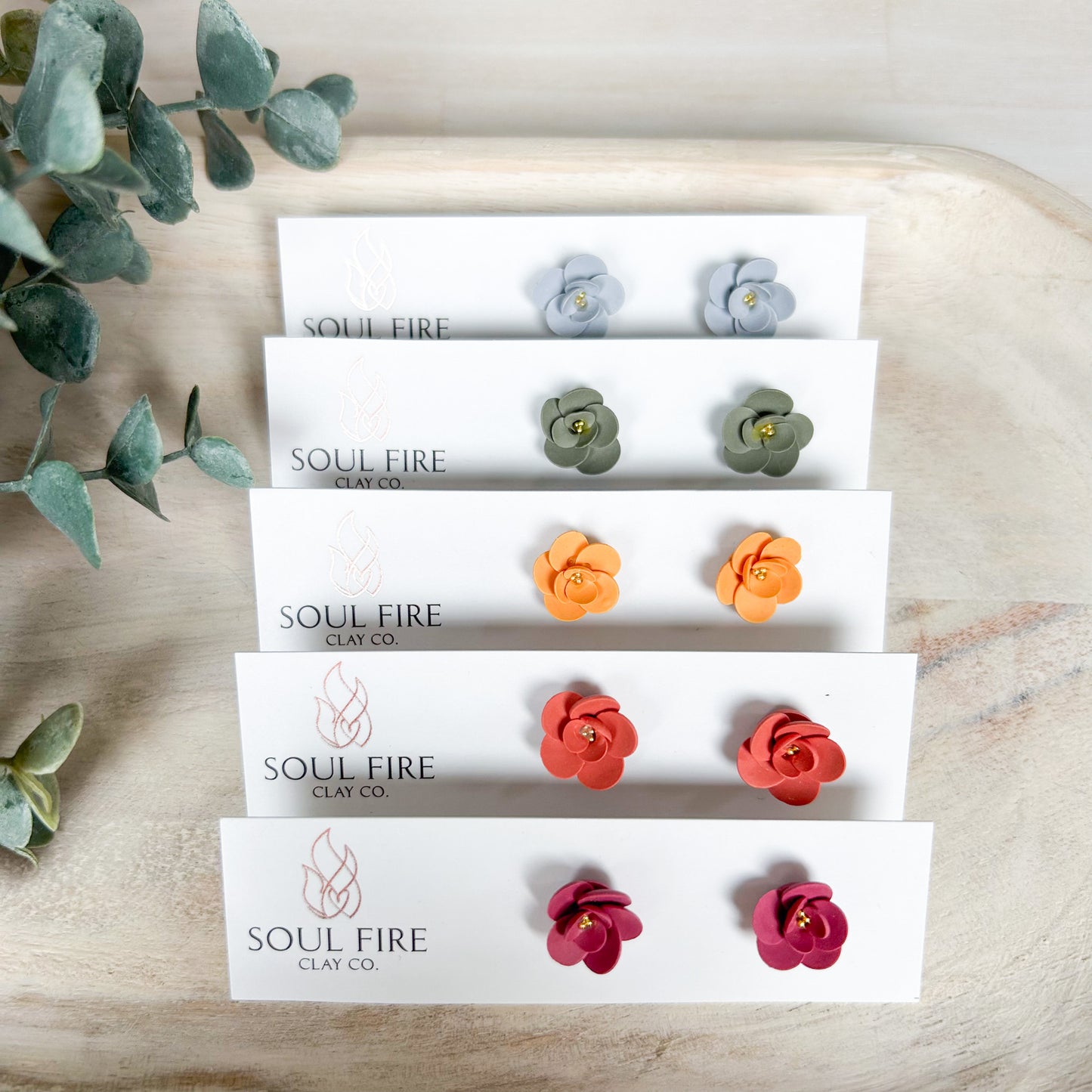 Fall Floral Stud - Statement Earrings