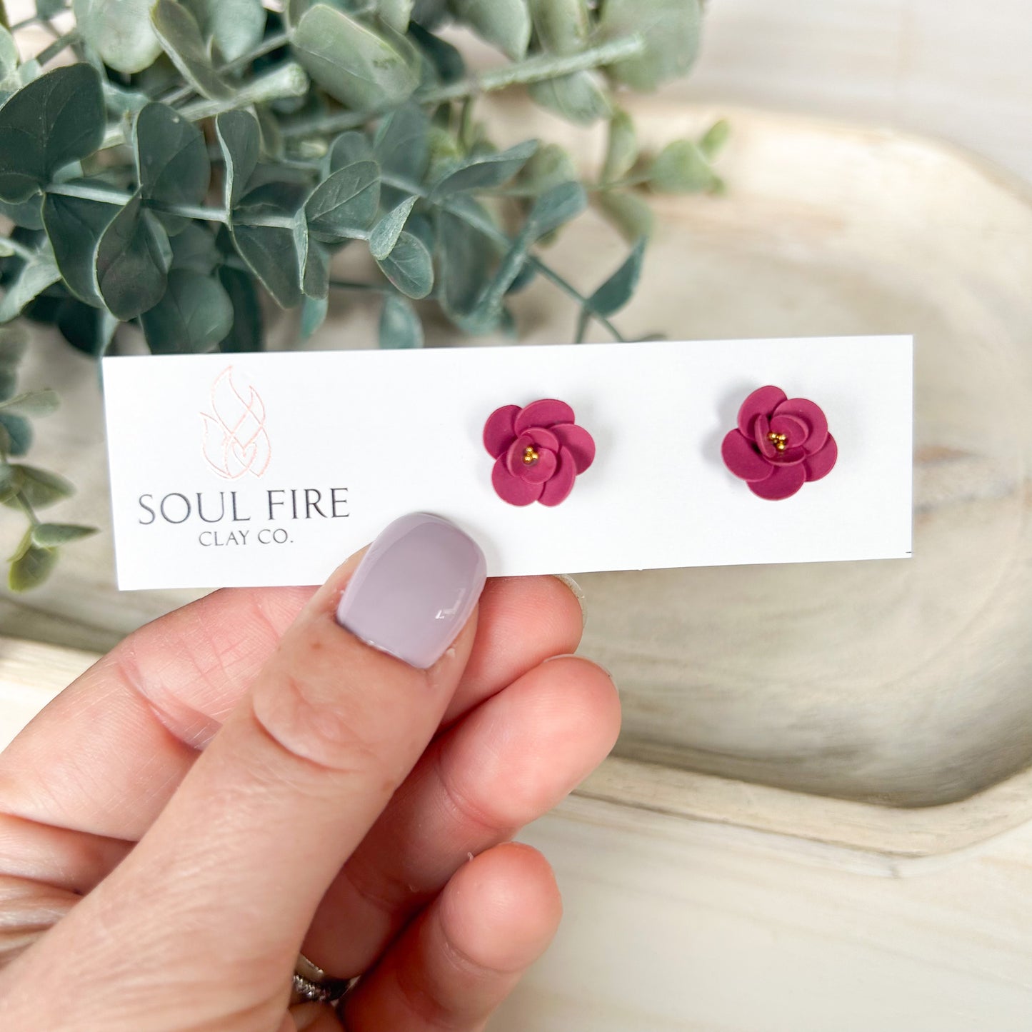 Fall Floral Stud - Statement Earrings