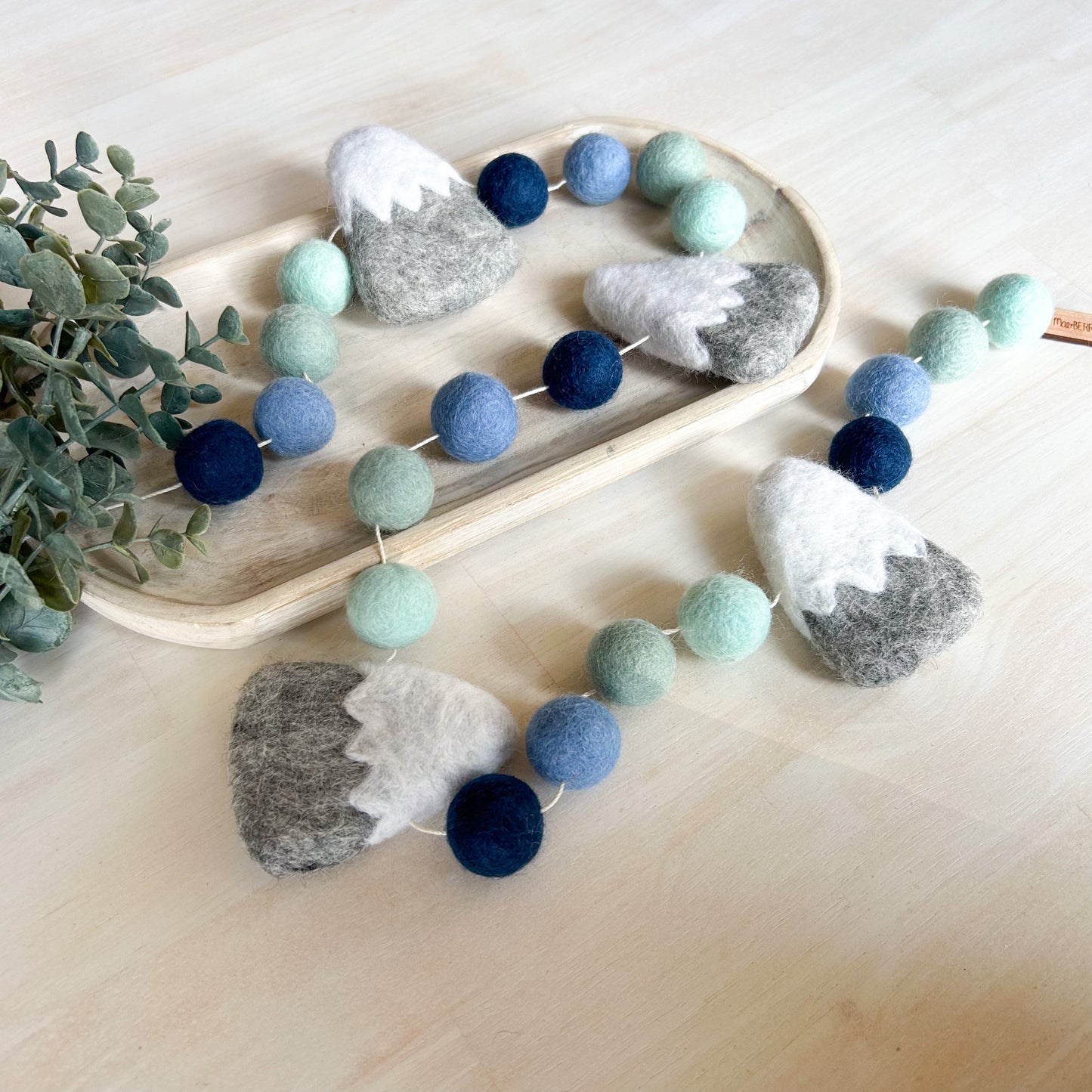 Blue Rocky Mountain - Felt Garland