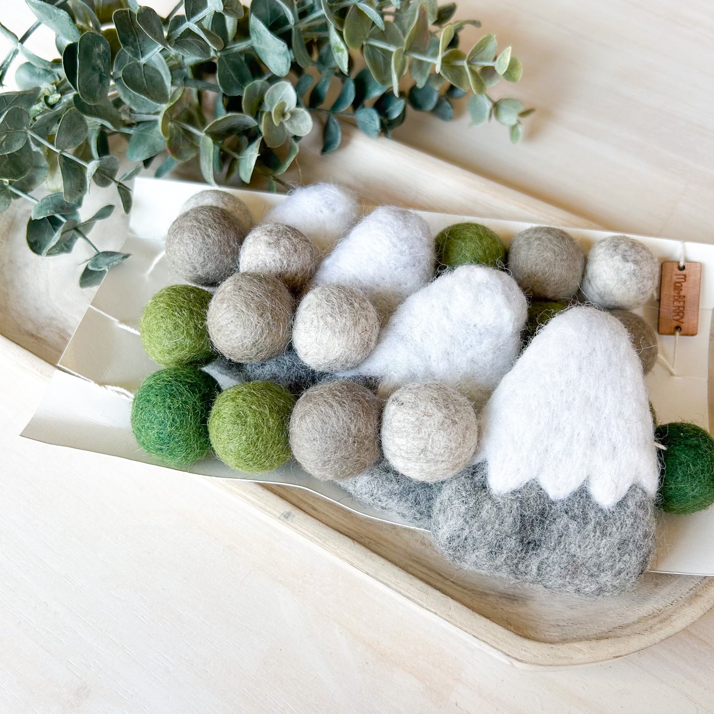 Green Rocky Mountain - Felt Garland