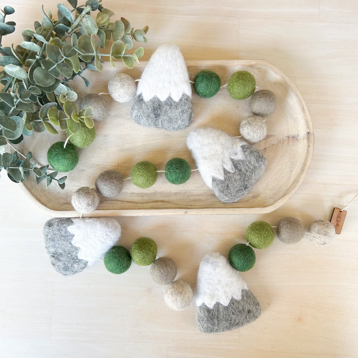 Green Rocky Mountain - Felt Garland