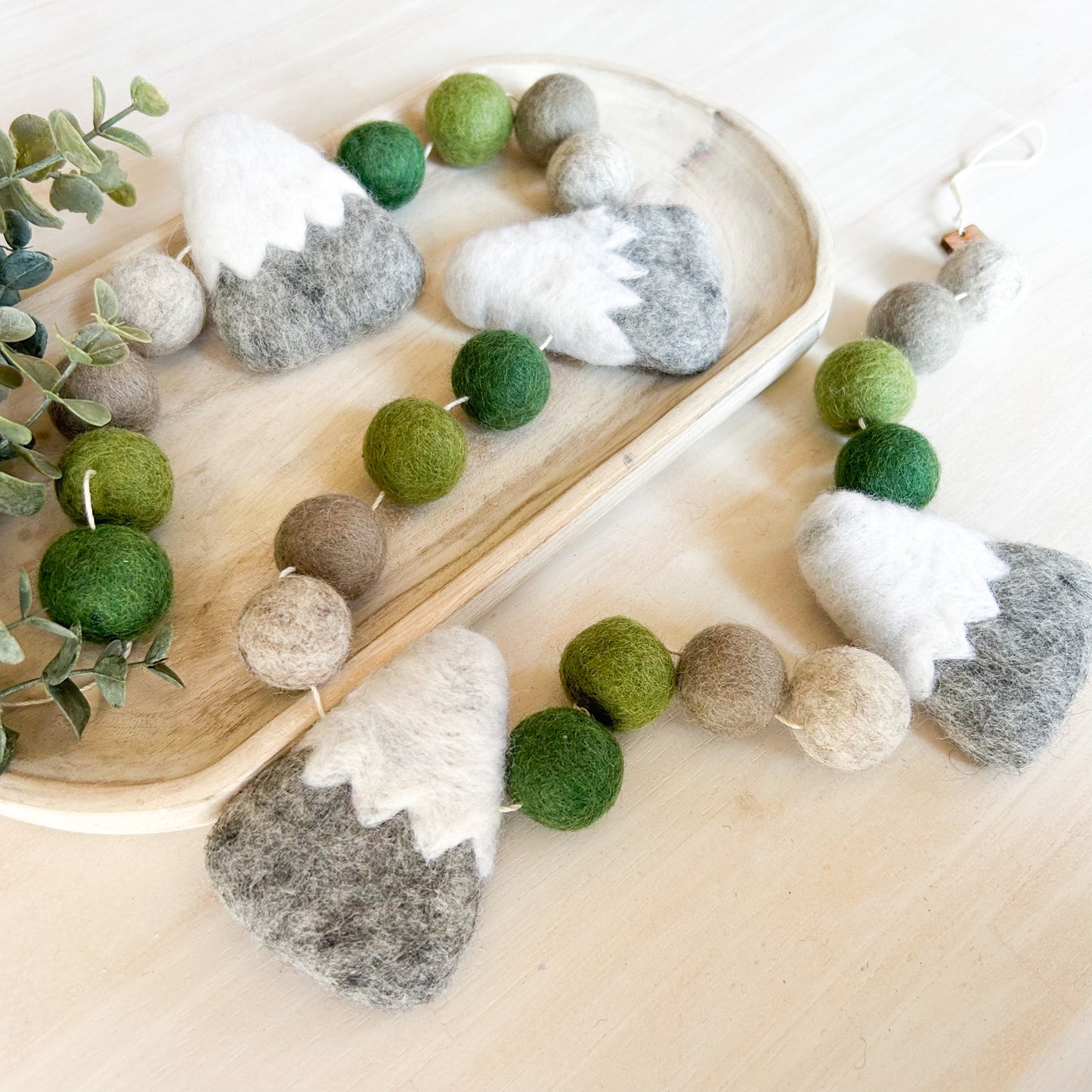 Green Rocky Mountain - Felt Garland