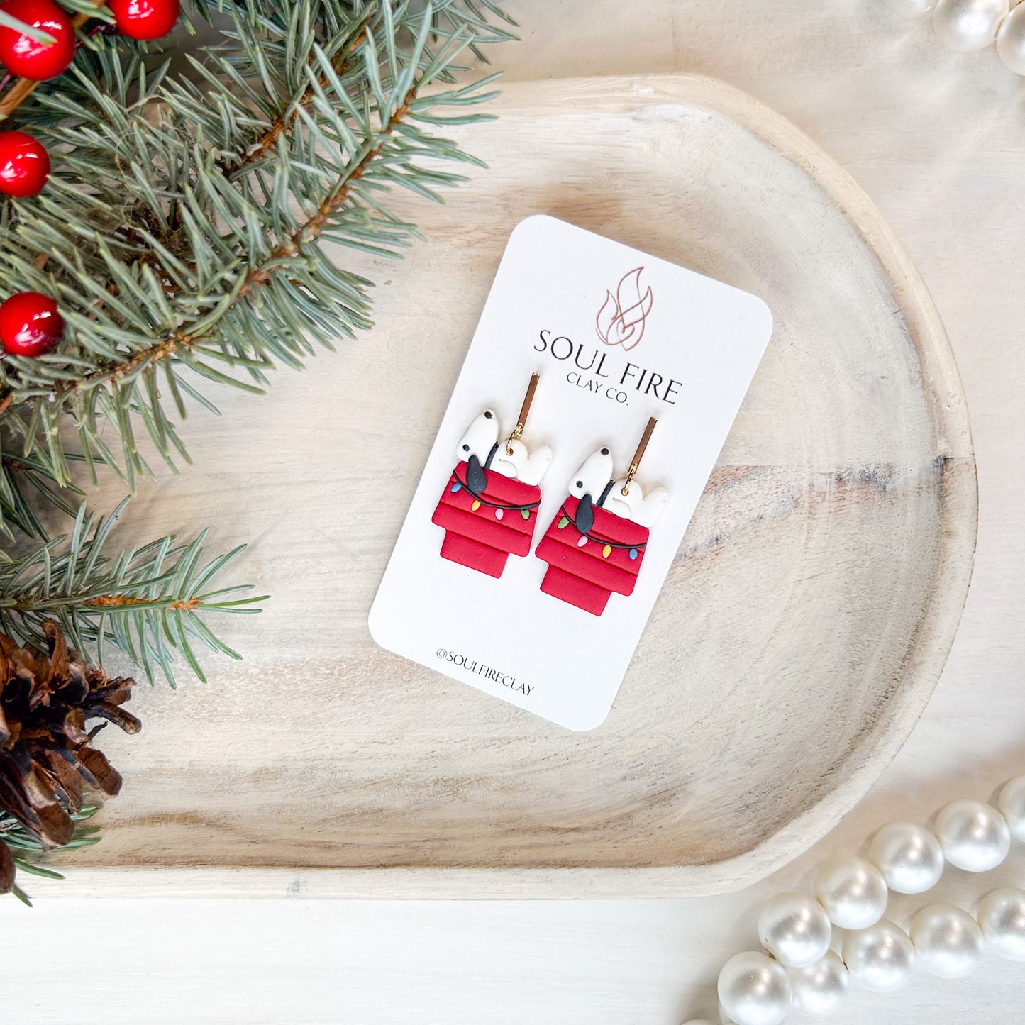 Snoopy - Christmas Statement Earrings