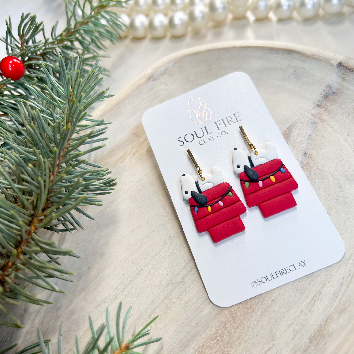 Snoopy - Christmas Statement Earrings