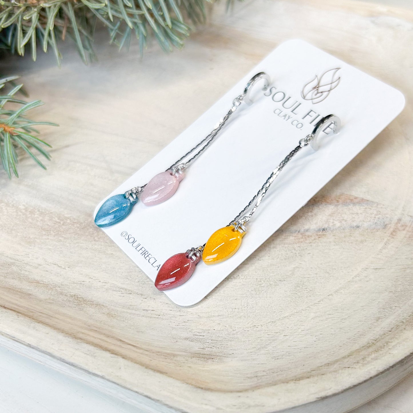 Twinkle Lights - Christmas Statement Earrings