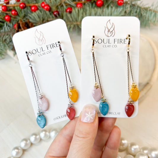 Twinkle Lights - Christmas Statement Earrings