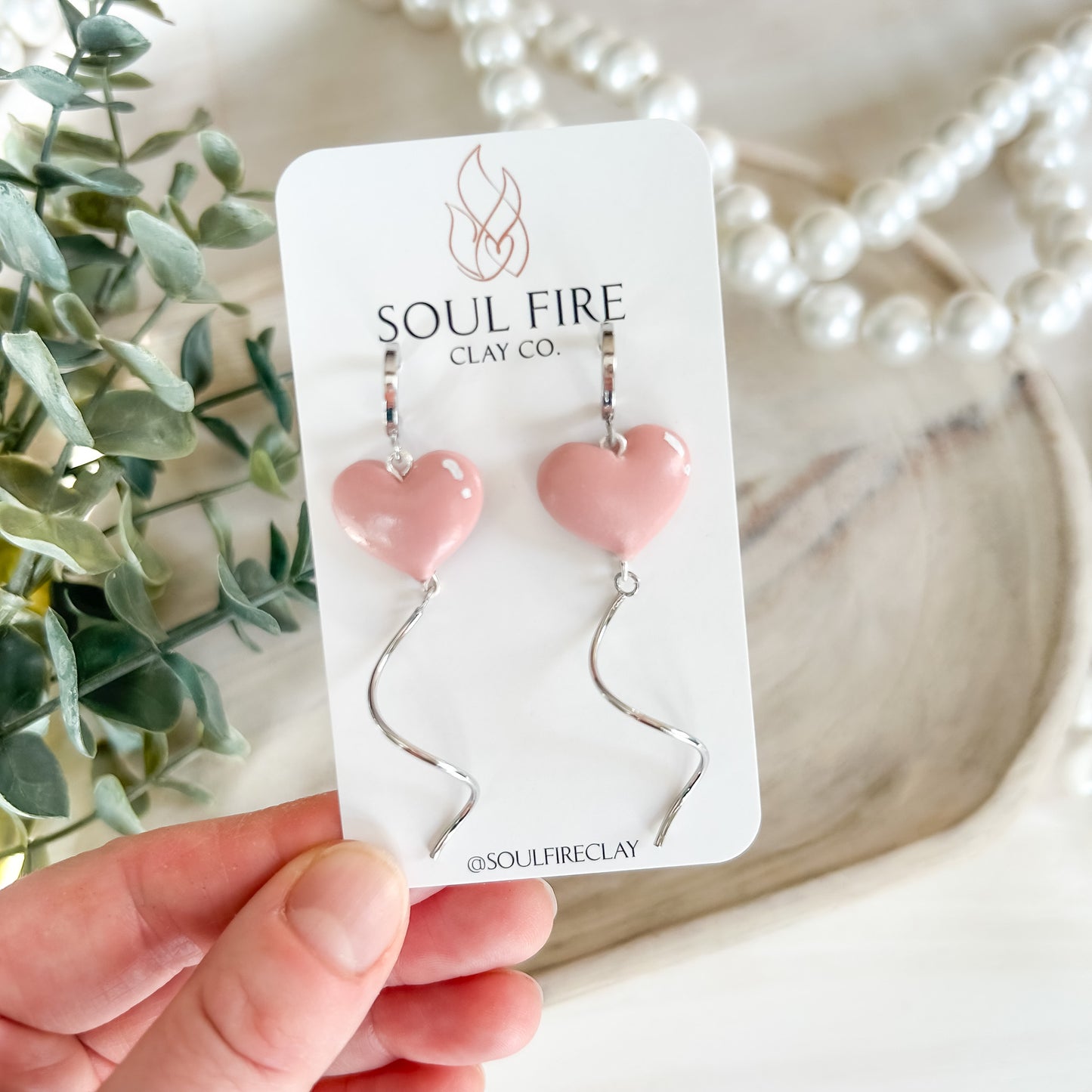 Heart Balloon - Valentines - Statement Earrings