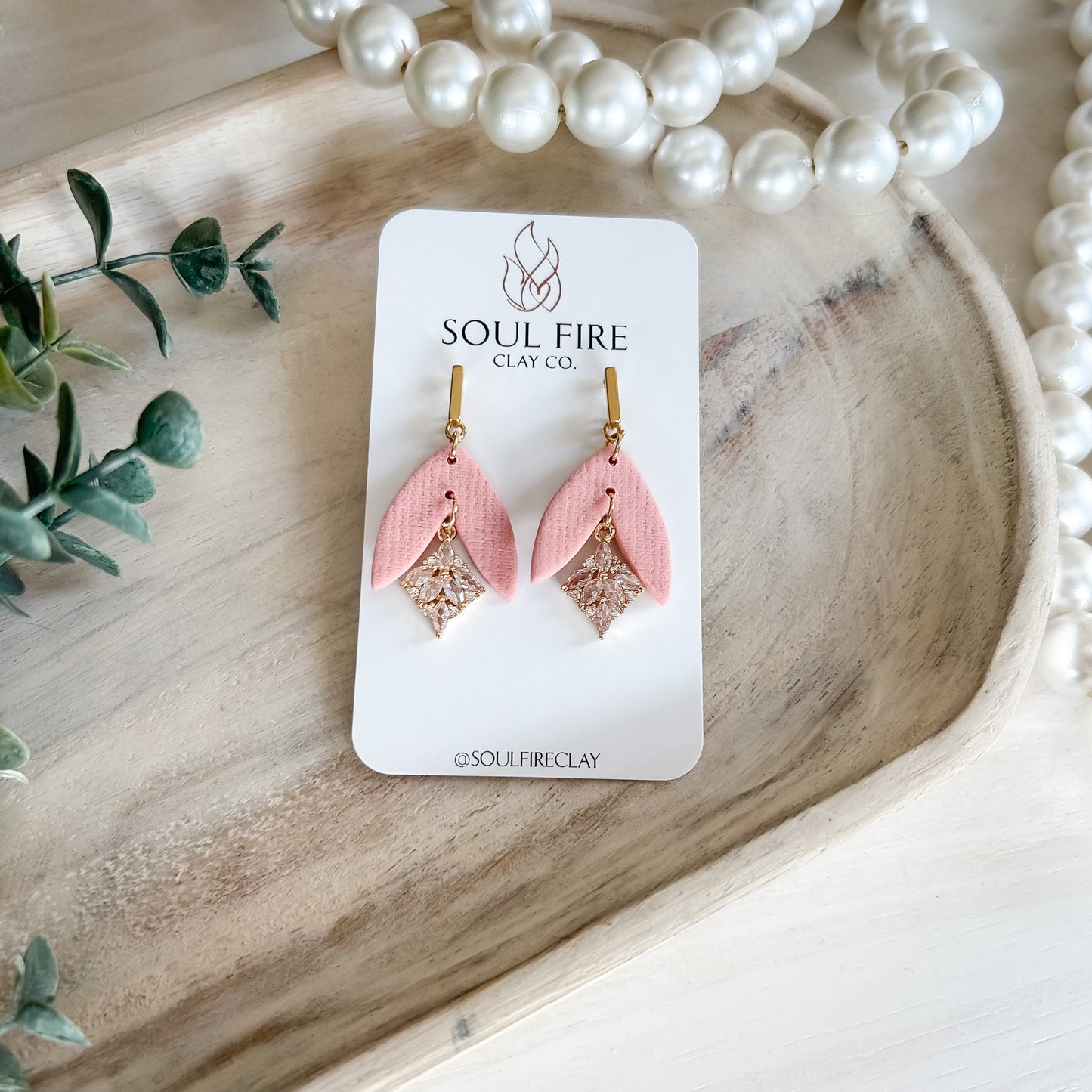 Pink Bling - Valentines - Statement Earrings