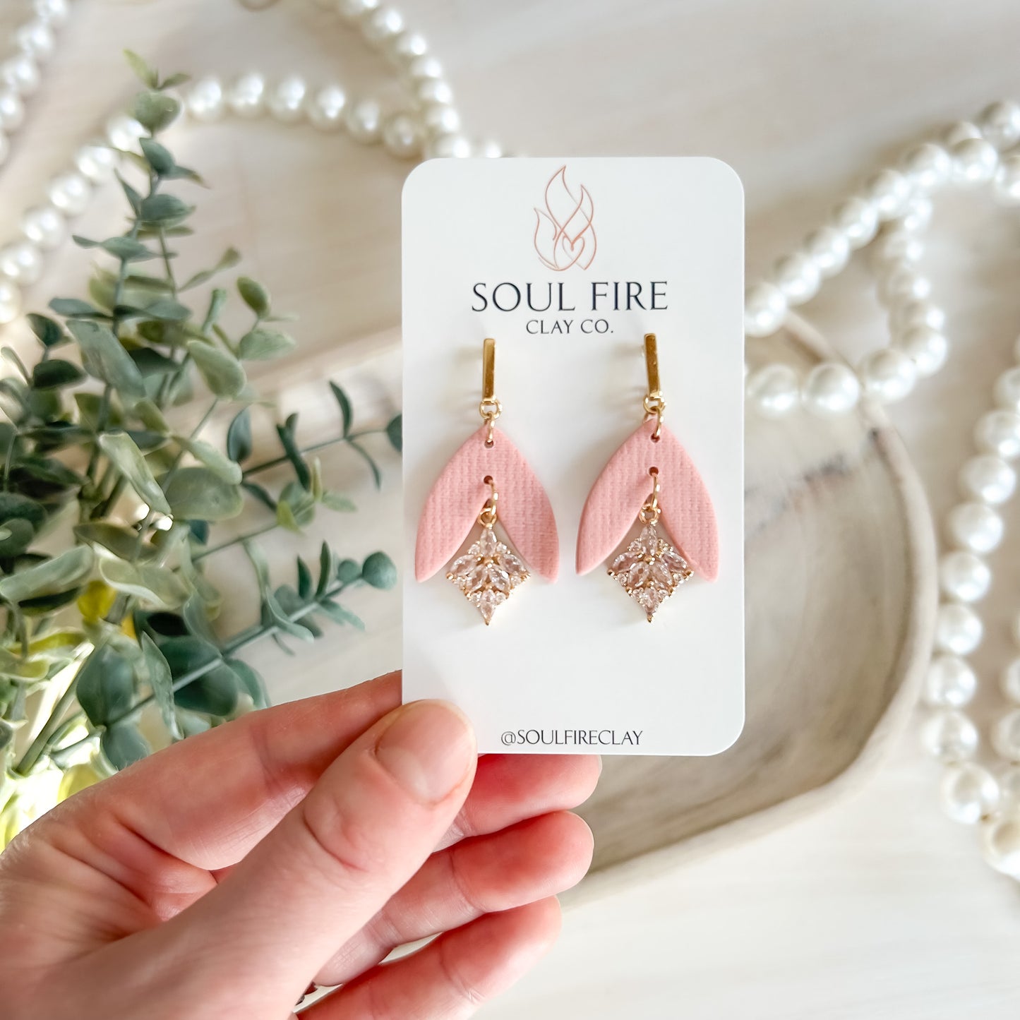 Pink Bling - Valentines - Statement Earrings