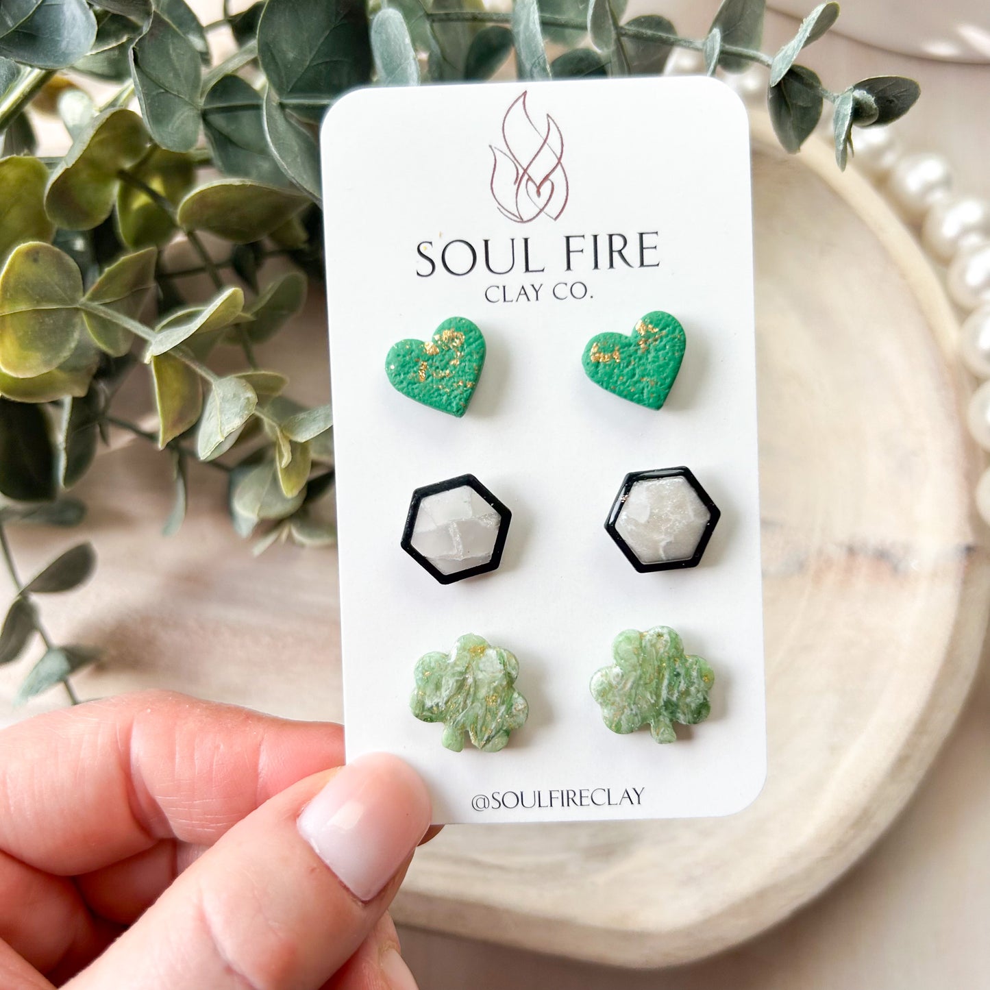 St. Patrick's Day Stud Pack Statement Earrings