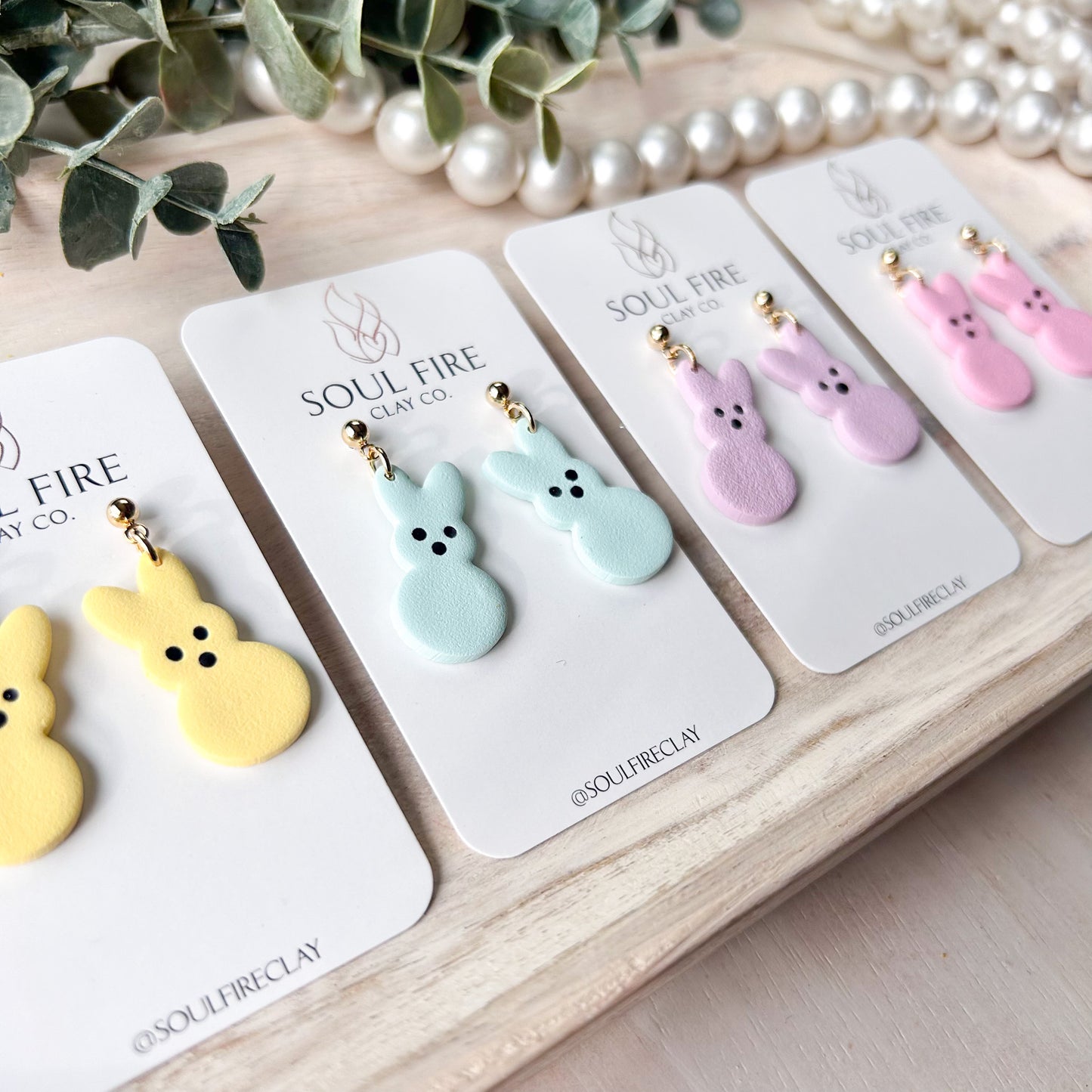 Bunny Peep Statement Earrings