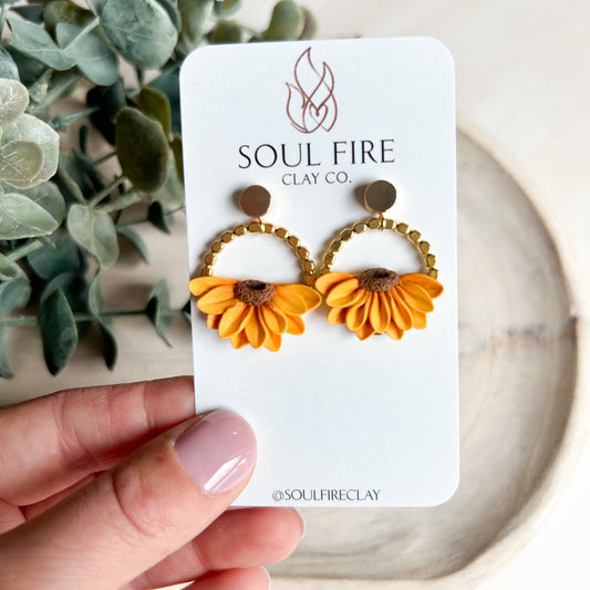 Sunflower - Fall - Statement Earrings