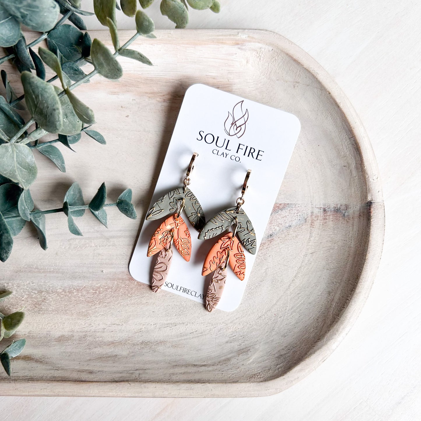 Fall Foliage Leaf Drop - Statement Earrings