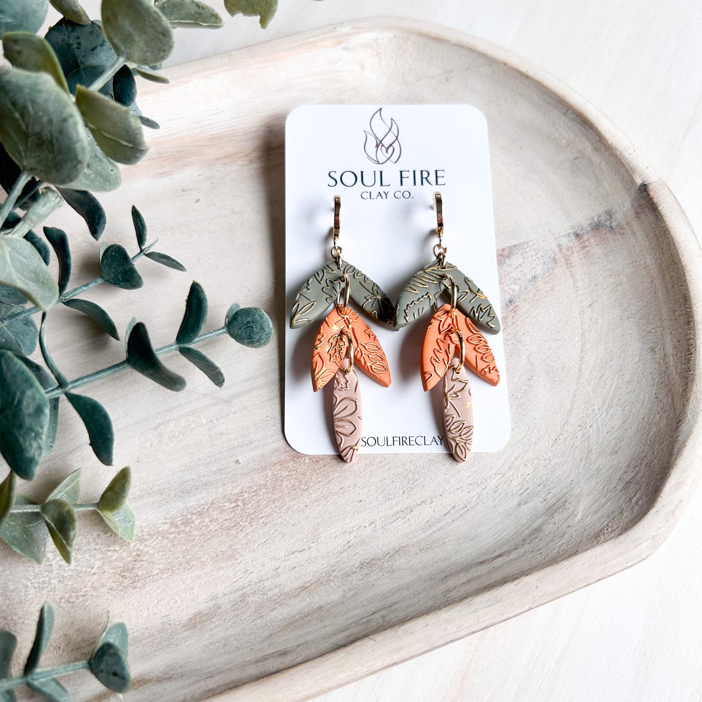 Fall Foliage Leaf Drop - Statement Earrings