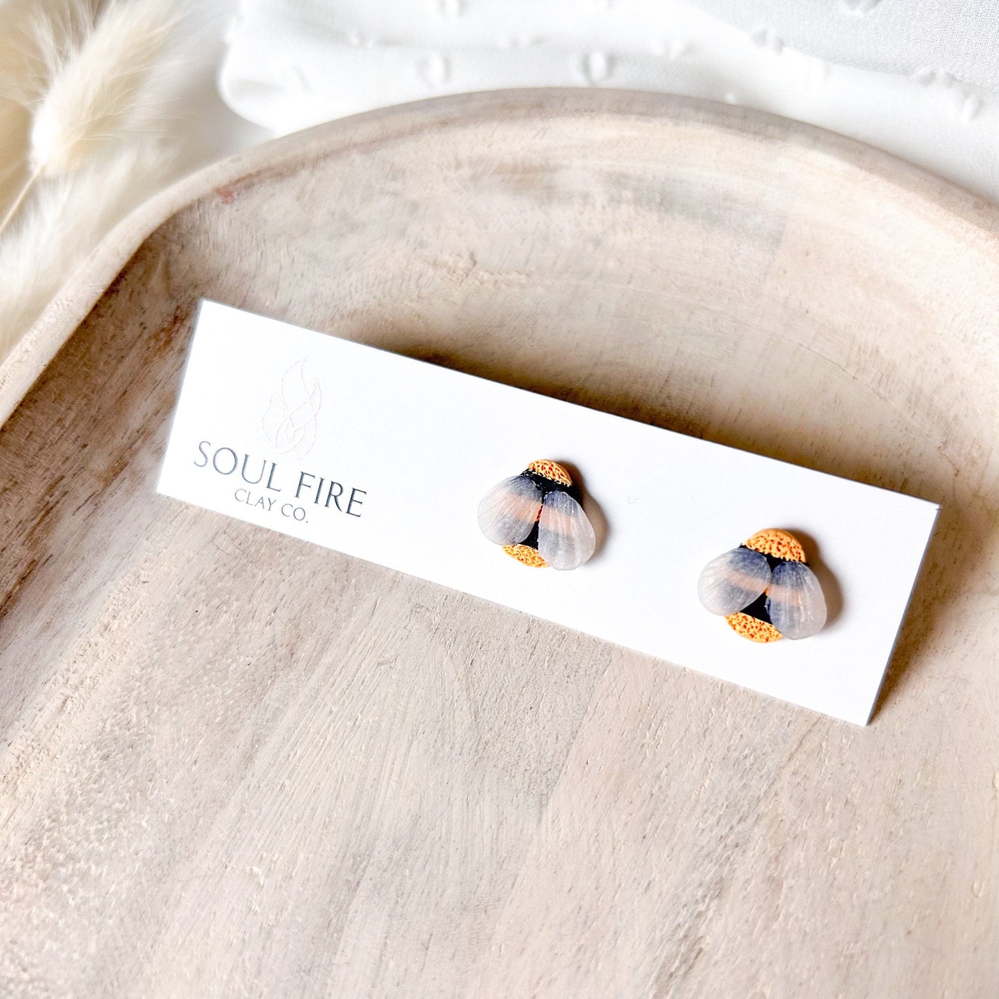 Bumblebee statement stud Earrings